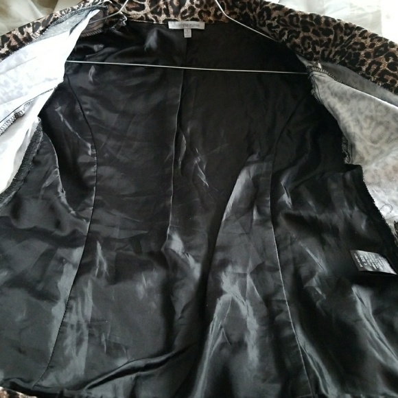 Leopard print 3/4 sleeve blazer - Picture 5 of 6